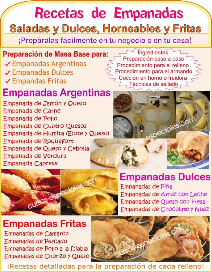 Como Hacer Empanadas Argentinas, de Camaron y Pastes - RECETARIOS Y MANUALES